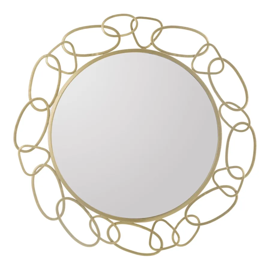 Lustro CHAIN GOLD Ø 84X2 cm